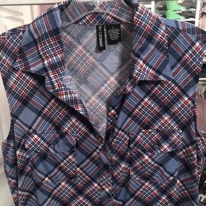 Flannel tunic
